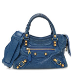 Agneau Giant 12 Gold Hardware Mini City Bleu Lazuli