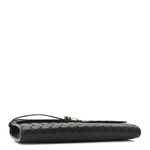 Nappa Intrecciato Long Andiamo Top Handle Clutch Black