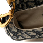 Oblique Mini Saddle Bag Blue