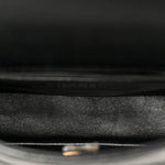 Caviar Quilted Mini Sweetheart Rectangular Flap Black