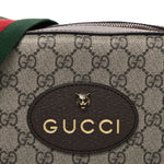 GG Supreme Monogram Web Neo Vintage Shoulder Bag Beige New Acero Crop