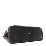 Smooth Calfskin Sequin Houndstooth Embroidered Medium Diorissimo Black