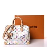 LV X TM Monogram Multicolor Speedy Bandouliere 25 White