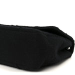 Wool Jumbo Chocolate Bar Mademoiselle Flap Black