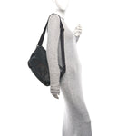 Imprime Monogram Medium Double Buckle Flap Messenger Bag Black