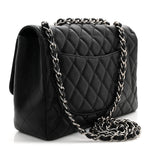 Caviar Quilted Jumbo Single Flap Black