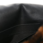 Shearling Vitello Dolce Macro FF 1974 Mini Baguette Tobacco Black