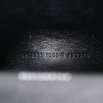 Shiny Box Calfskin Strass Hourglass Top Handle Bag XS Black