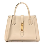 Boarded Plutone Calfskin Medium Jackie 1961 Tote Mystic White