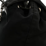 Tessuto Nylon Vela Chain Backpack Black