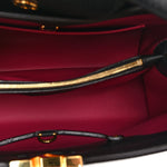 Taurillon Capucines MM Black Fuchsia