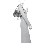 Oblique Saddle Bag Blue