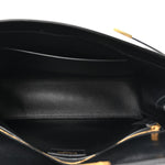 Smooth Calfskin Manhattan Top Handle Black