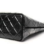 Vinyl Funny Tweed Patchwork Tote Grey