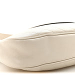 Sakai Be Green Calfskin Diagonal Stitched Small Blondie Tote Mystic White