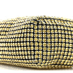 Mesh Crystal Rhinestone Mini Heiress Pouch Porcelain