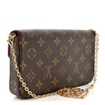 Monogram Pochette Felicie Chain Wallet Fuchsia