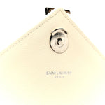 Grain De Poudre Textured Mixed Matelasse Large Triquilt Monogram Satchel Porcellana