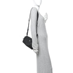 Re-Nylon Studded Shoulder Bag Black