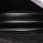 Suede Calfskin Small Souplissimo Maxi Flap Black