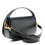 Box Calfskin Voltaire Top Handle Crossbody Bag Black