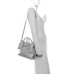 Calfskin Small Soft Antigona Pearl Grey