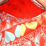 Silk Balusoie Vache Hunter La Promenade du Matin Bandana Bag Orange Poppy Fauve