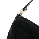 Monogram Large New Ladies Web Hobo Black