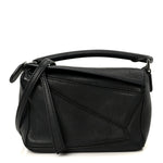 Calfskin Mini Puzzle Bag Black