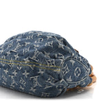 Monogram Denim Pleaty  Blue