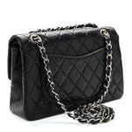 Lambskin Quilted Small Double Flap Black