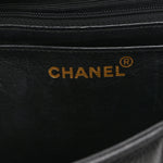 Caviar Vertical Quilted Jumbo Single Flap Black