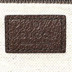 GG Supreme Monogram Medium Ophidia Double Buckle Backpack Brown