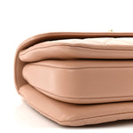 Lambskin Quilted Small Trendy CC Dual Handle Flap Bag Beige