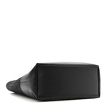 Canvas Calfskin T-Bar Shopping Bag Black