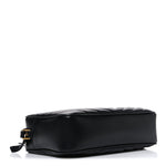 Calfskin Matelasse Monogram Lou Camera Bag Black