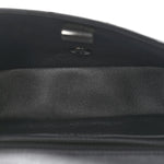 Pearly Lambskin Quilted Mini Rectangular Flap So Black