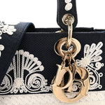 Embroidered Cornely Medium Lady D-Lite Blue White