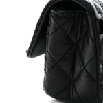 Aged Calfskin Quilted 2.55 Reissue Chain Waist Bag Black