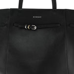 Calfskin Voyou Medium North South Tote Black