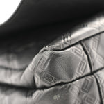 Calfskin Embossed Medusa Messenger Bag Black