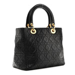 Lambskin Cannage Medium Lady Dior Black