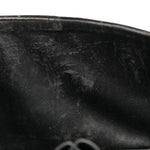 Patent Quilted East West Chocolate Bar Flap Black