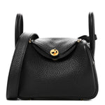 Taurillon Clemence Mini Lindy 20 Black