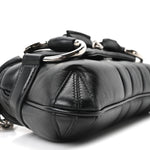 Nappa Vertical Matelasse Small Maxi Horsebit Chain Shoulder Bag Black