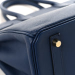 Epsom Birkin 30 Bleu Saphir