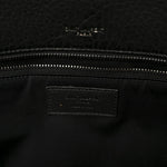 Grained Lambskin Monogram Large Niki Chain Satchel Black