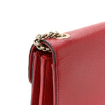 Dollar Calfskin Small Interlocking G Shoulder Bag Red