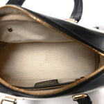 Calfskin Small Dior Vibe Zip Bowling Bag Black White