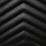 Grain De Poudre Matelasse Chevron Monogram Chain Wallet Black